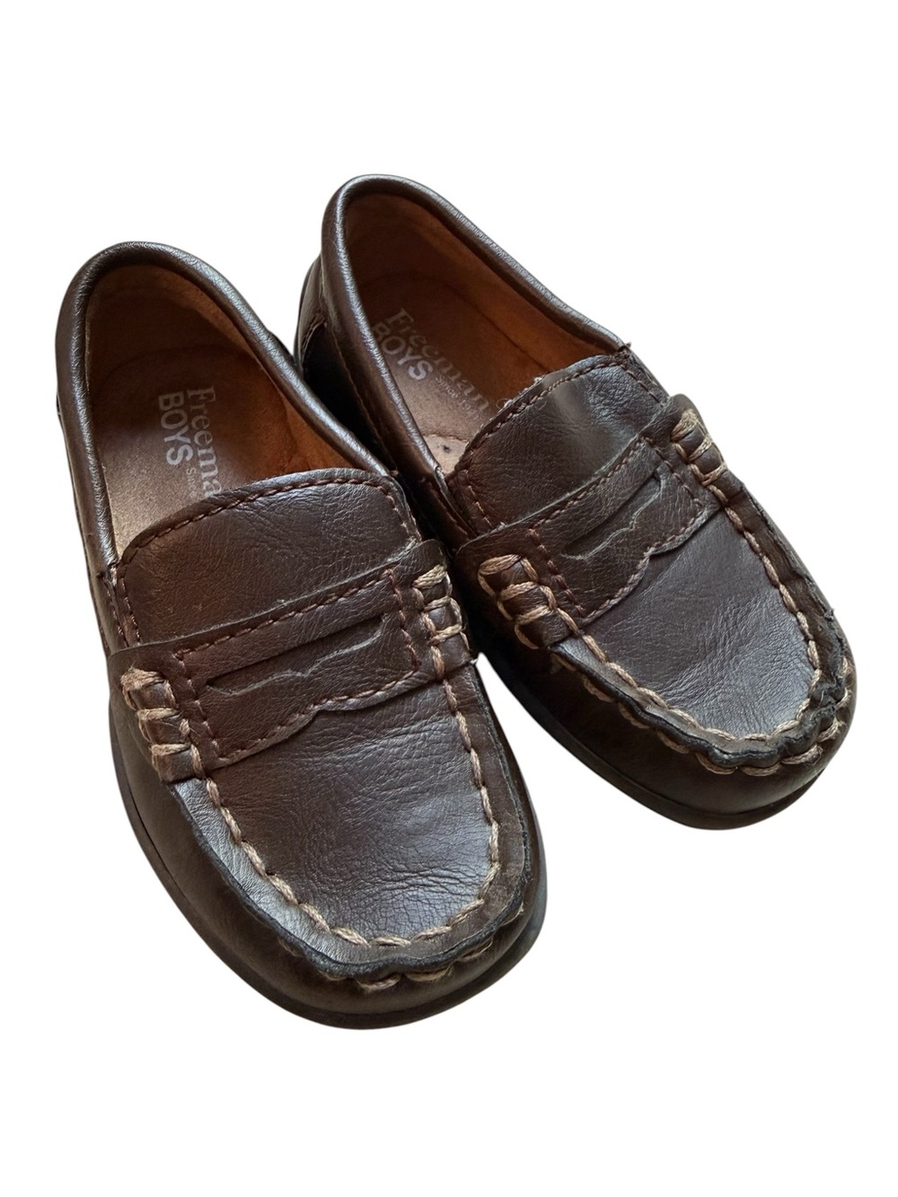 Freeman Boys Brown Dress Loafers size 6 toddler